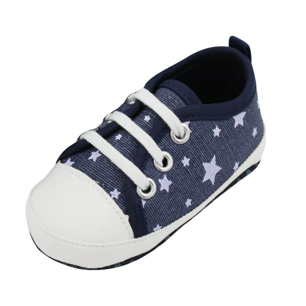 Baby Boys Girls Canvas Shoes Premium Soft Sole Infant Basic Sneakers Toddler First Walkers